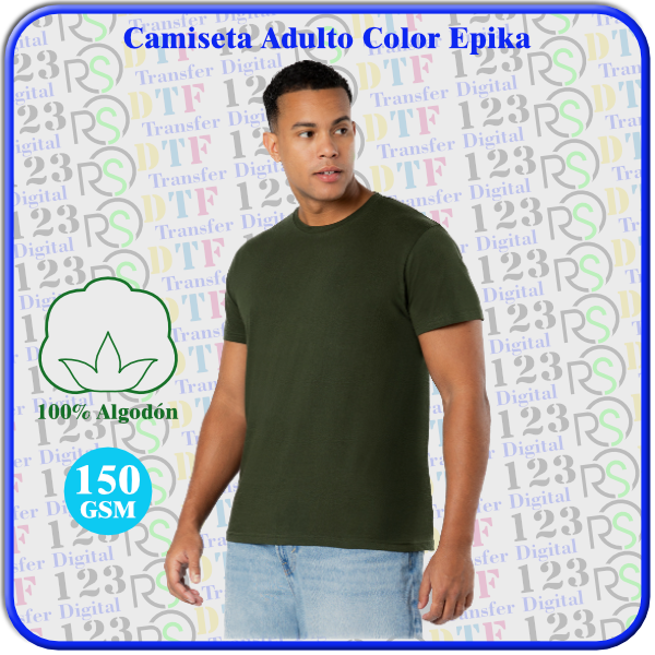 camiseta adulto color epika camiseta adulto color epika